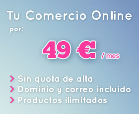 * Contrato anual. 588€/año Tiendas Virtuales con todo incluido
